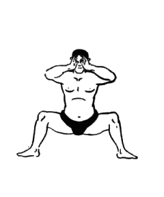 第十運動　均整之型４：相撲基本体操（大日本相撲協曾）弐：Awakening the Body：町の按摩さん.com