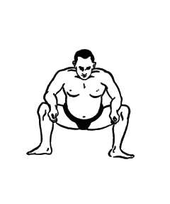 第五運動　仕切り之型１：相撲基本体操（大日本相撲協曾）弐：Awakening the Body：町の按摩さん.com