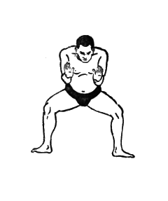 第六運動　攻め之型１：相撲基本体操（大日本相撲協曾）弐：Awakening the Body：町の按摩さん.com